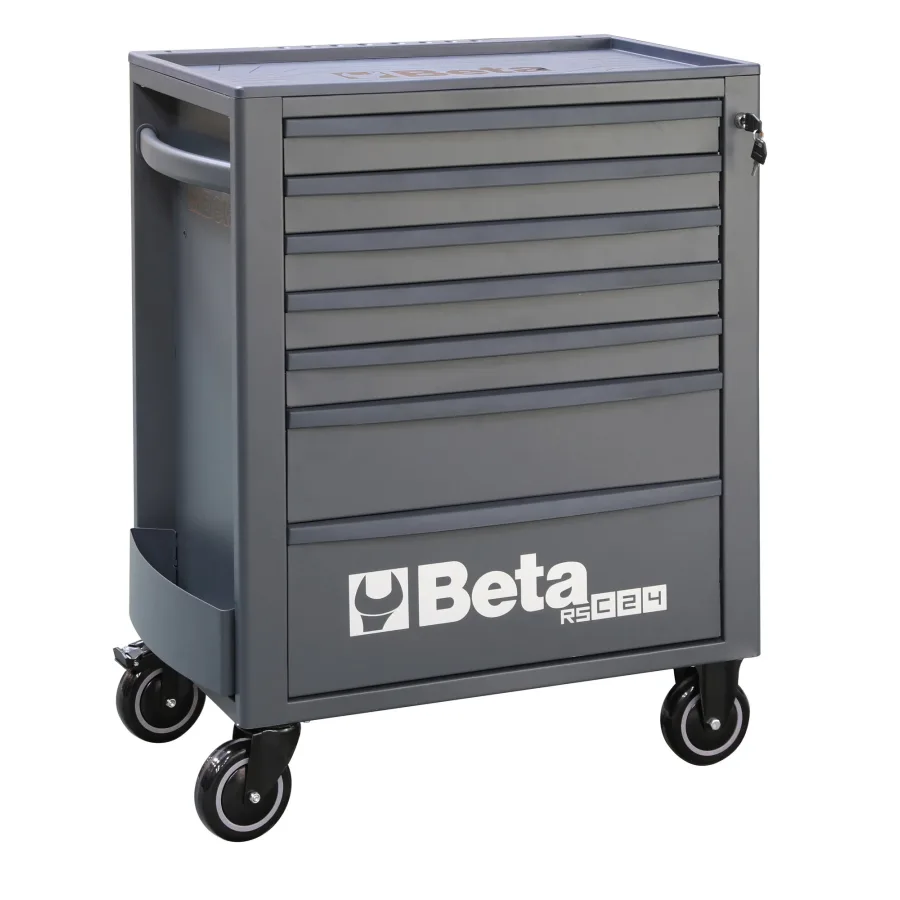 (image for) Beta RSC24 Heavy Duty 7-Drawer Rolling Tool Cabinet, Dark Gray